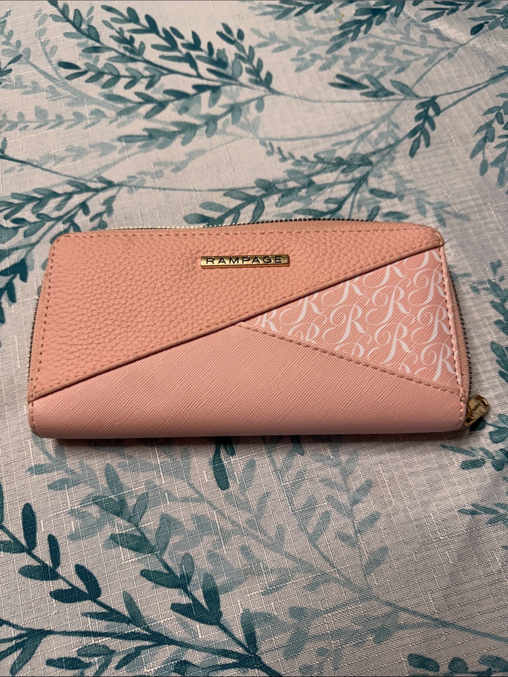Rampage Blush Pink Zip-Around Women's Wallet